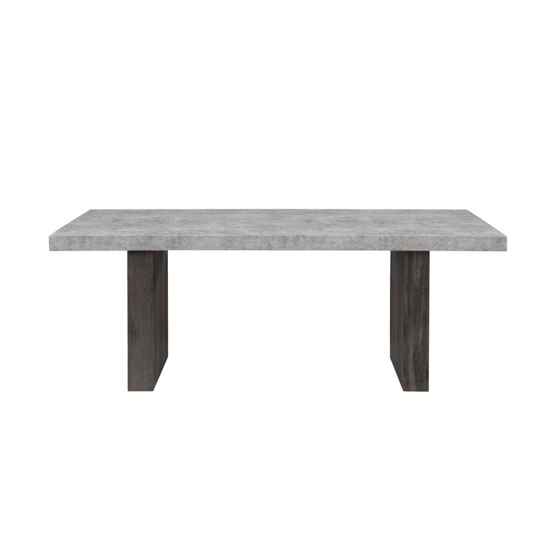 D2410DT – Dining Table With Brown Legs – Gray
