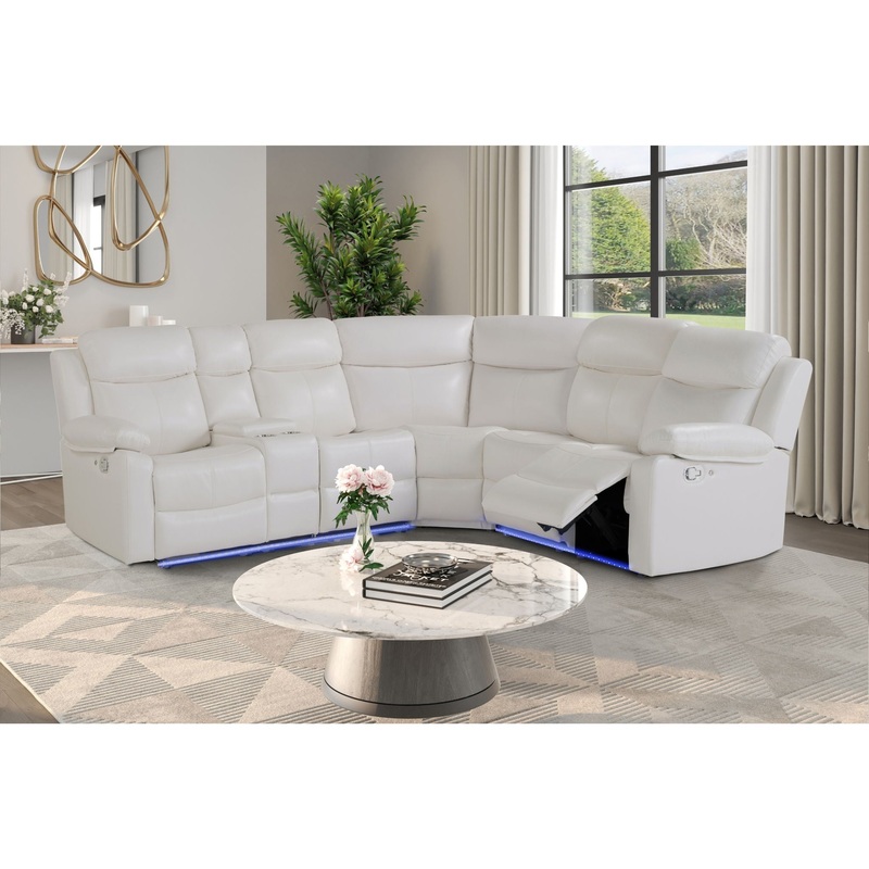 U6026 – Left Arm Facing Sectional – White
