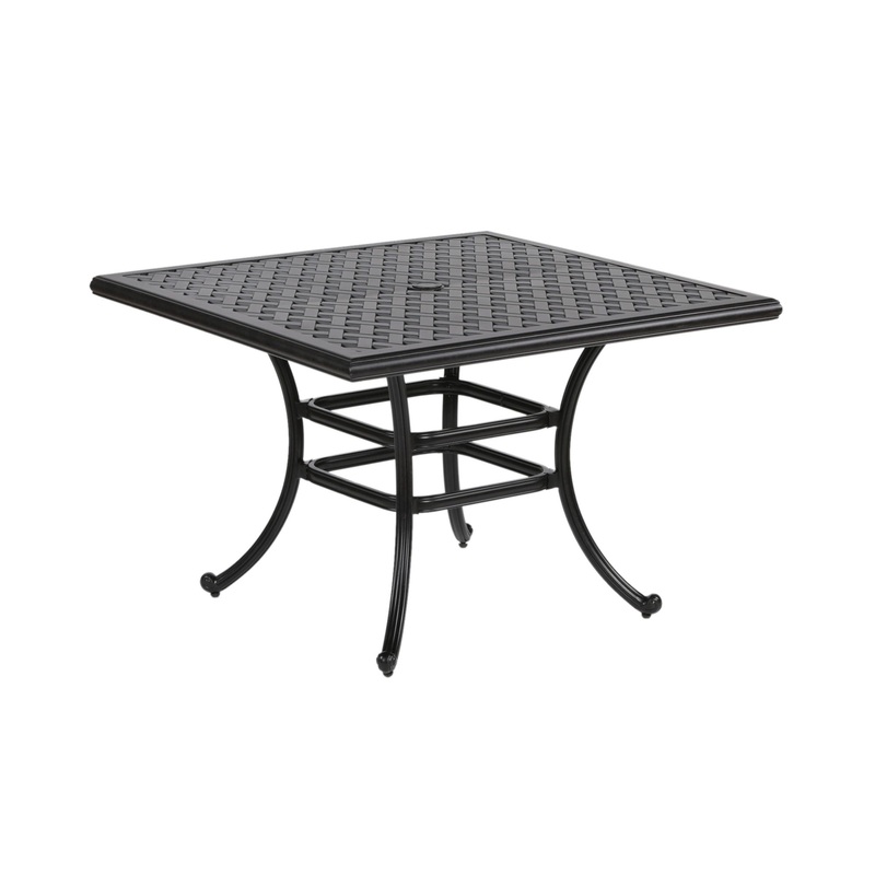 44 Square Dining Table – Dark Lava Bronze