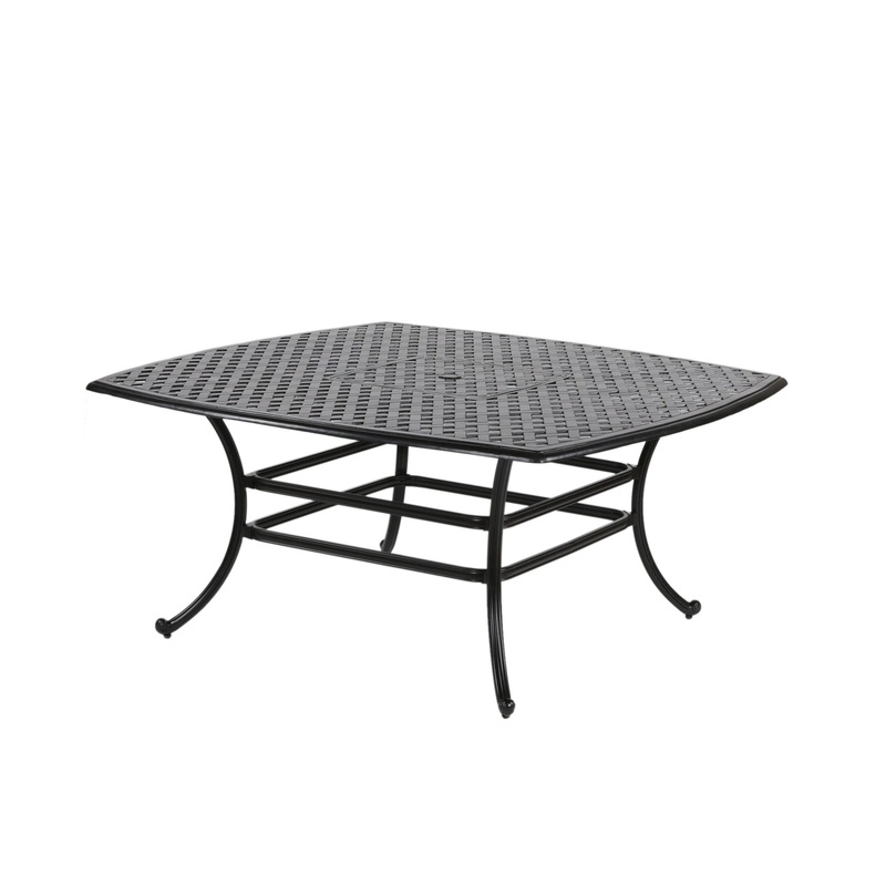 64 Square Dining Table – Dark Lava Bronze