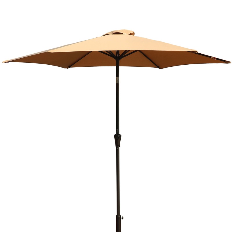 9′ Pole Umbrella With Carry Bag – Taupe