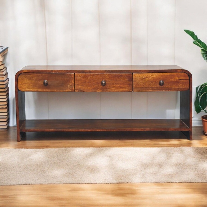 Aspen – Slim Media Unit – Dark Brown