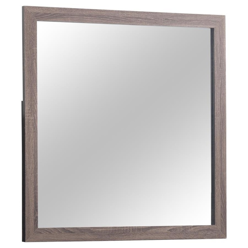 Brantford – Dresser Mirror|Dark Brown|White