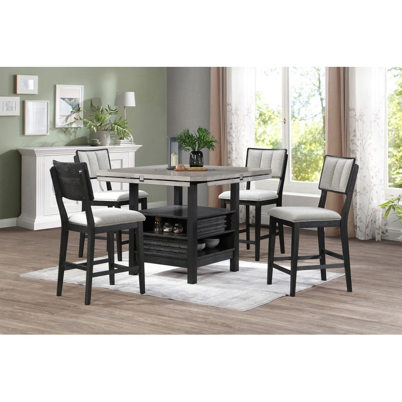 Cline – 5 Piece Dining Room Set – Gray