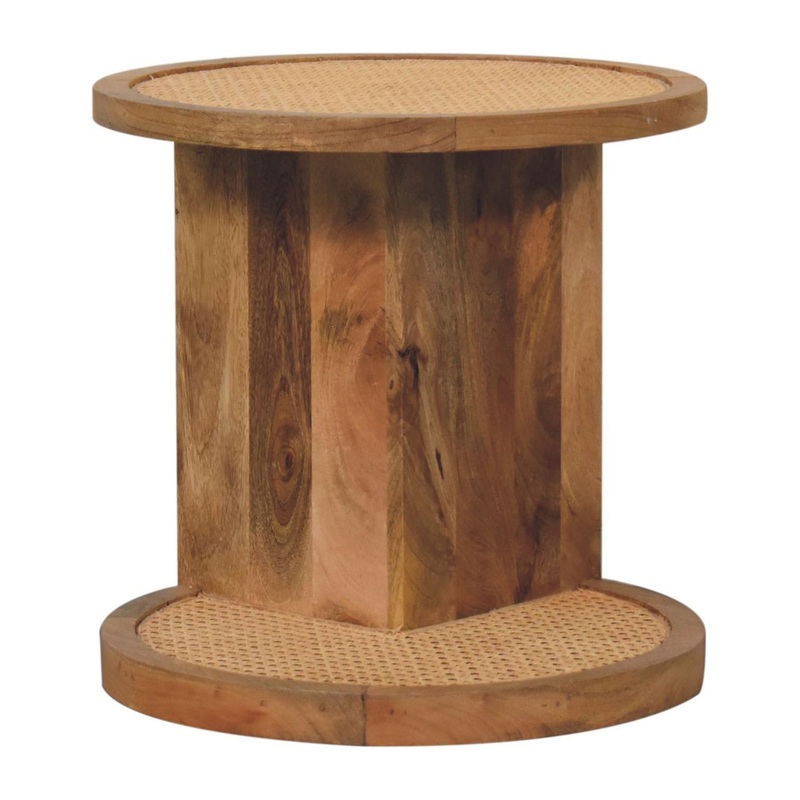 Close Knit Corner End Table – Oak