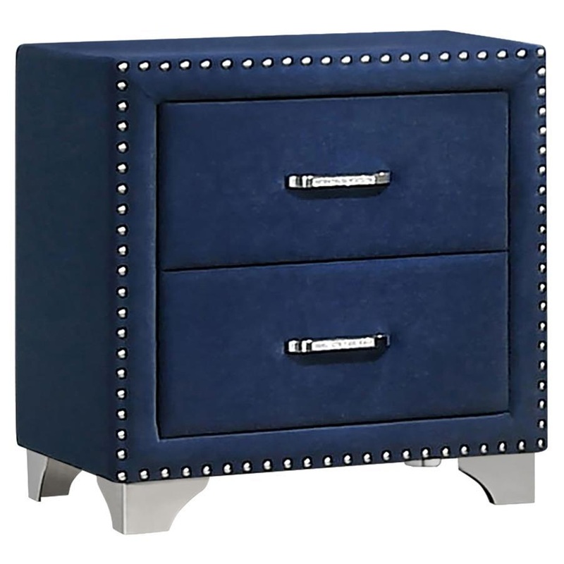 Melody – Upholstered 2-Drawer Nightstand