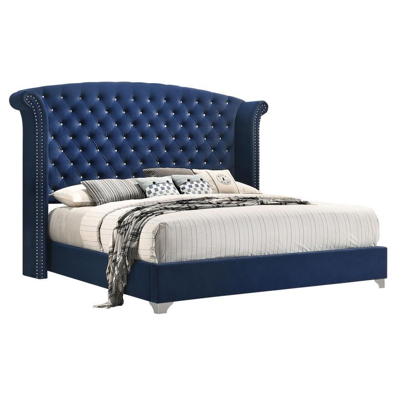 Melody – Upholstered Wingback Bed