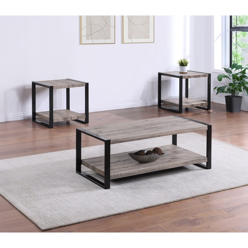 Mildred – Table Set (Coffee & 2 End Tables) – Light Brown