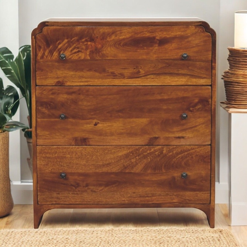 Newton – 3 Drawer Chest – Brown
