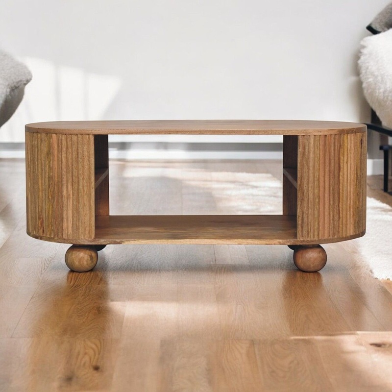 Soba – Ball Open Coffee Table – Oak