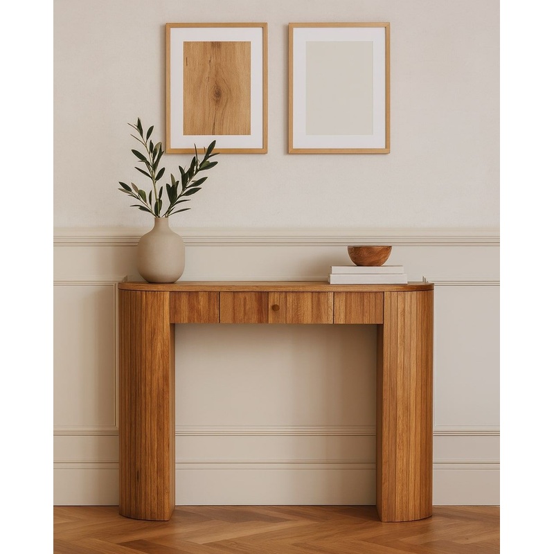Soba – Straight Console Table – Oak