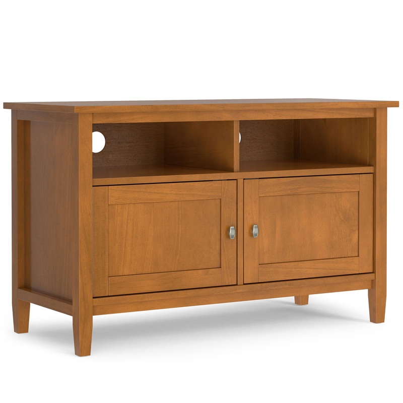 Warm Shaker – TV Media Stand Handcrafted – Brown