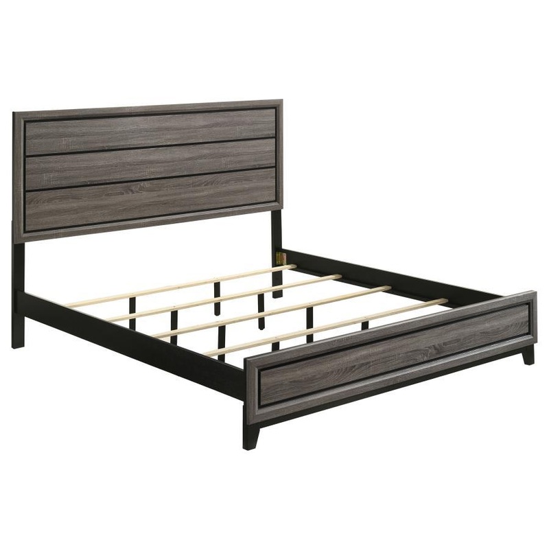 Watson – Panel Bed|Dark Gray|King|California King|Queen