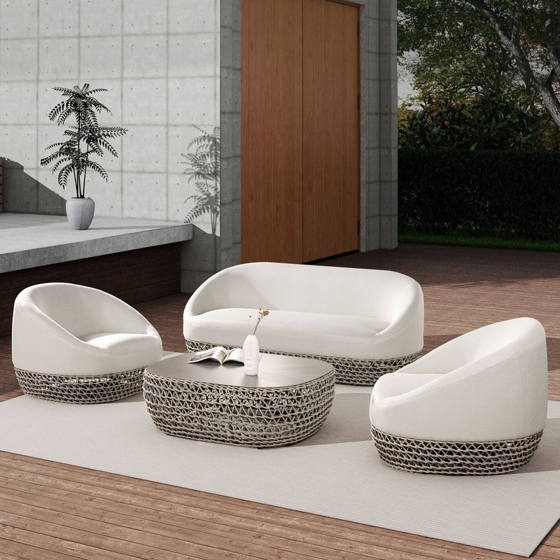 Willow – Upholstered Patio Deep Seating Sofa