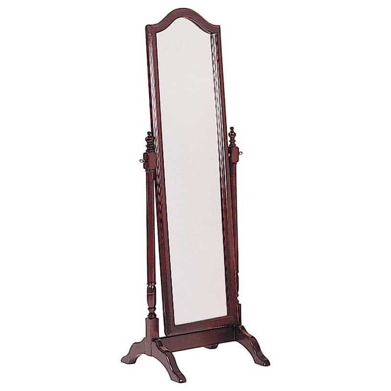 Cabot – Wood Adjustable Length Cheval Mirror