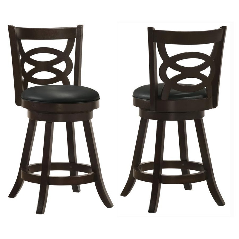 Calecita – Wood Swivel Counter Stool (Set of 2)