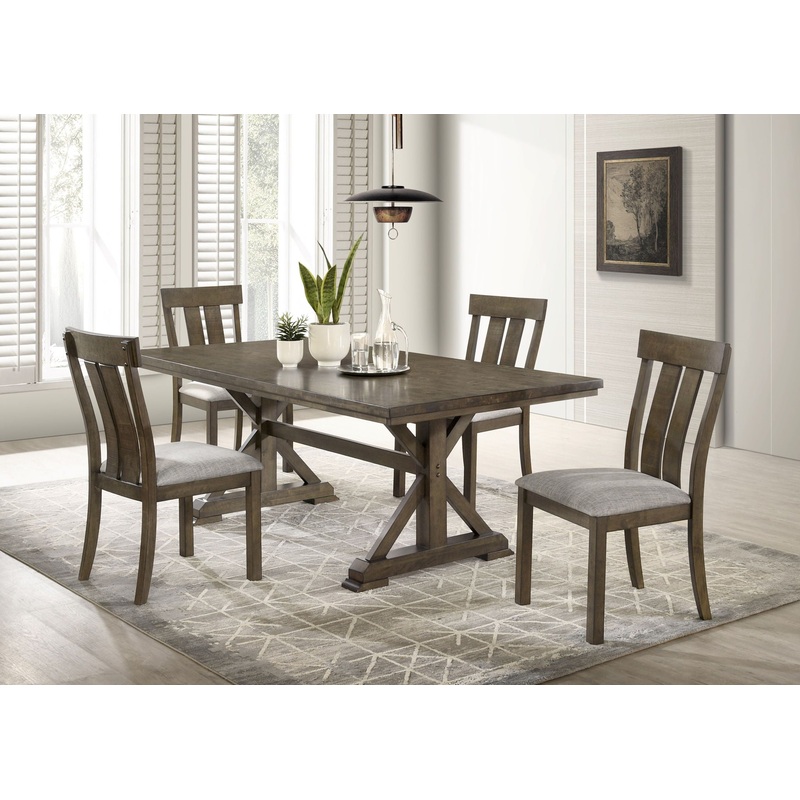 Lloyd – Dining Room Set|Dark Brown|5 Pc. Table, 4 Chairs|6 Pc. Table, 4 Chairs, Bench