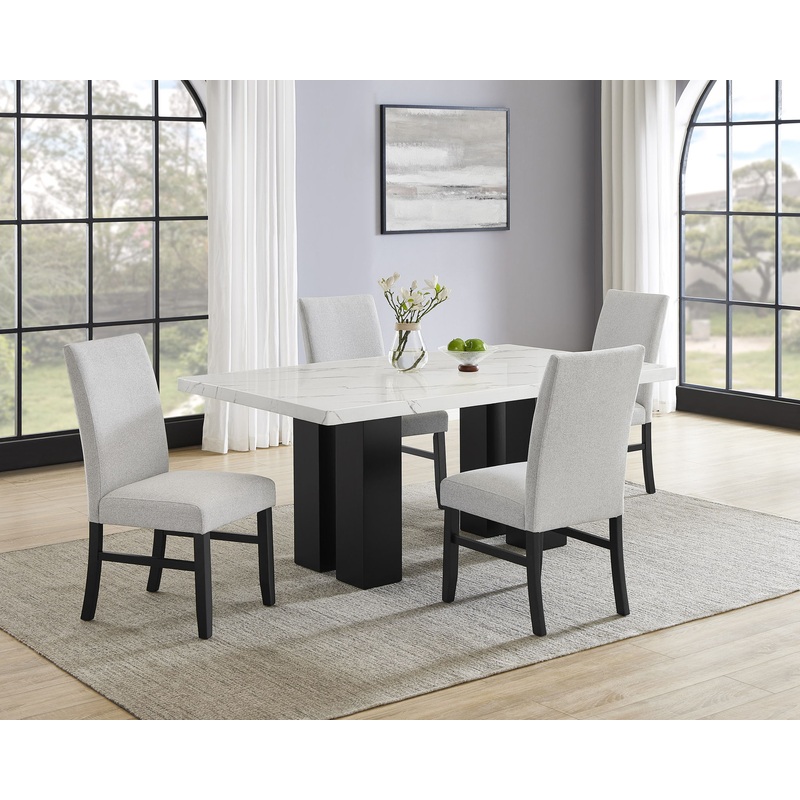 Parkside – Dining Room Set|Gray|5 Pc. Table, 4 Chairs|6 Pc. Table, 4 Chairs, Bench
