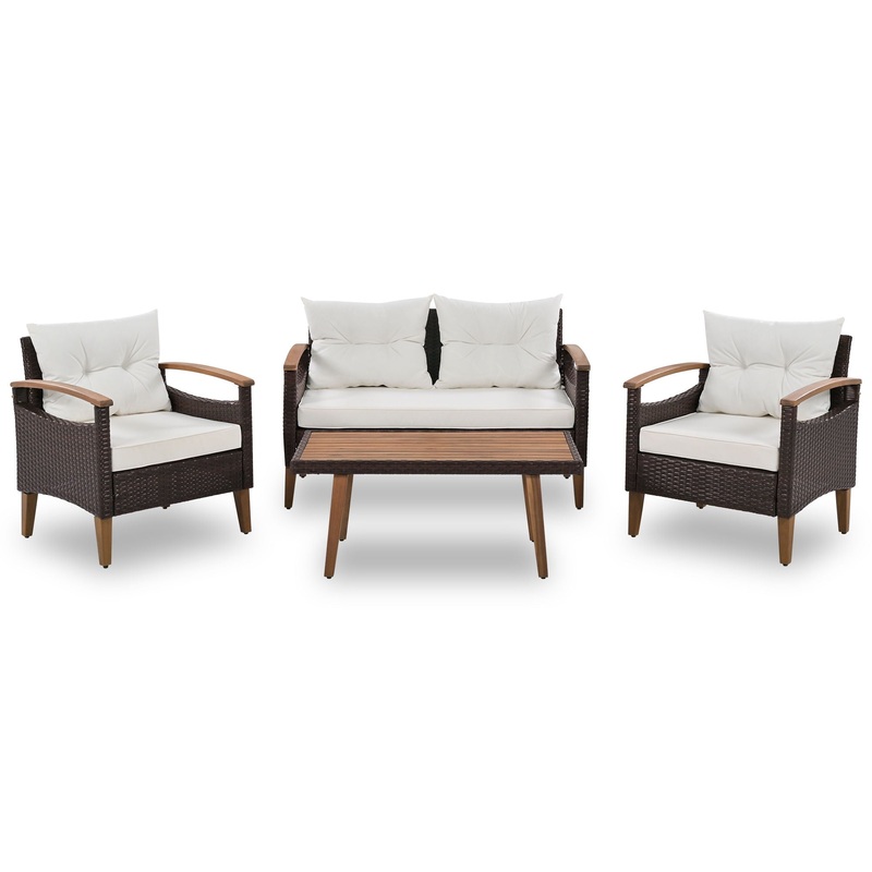 4 Piece Garden Furniture, Patio Seating Set