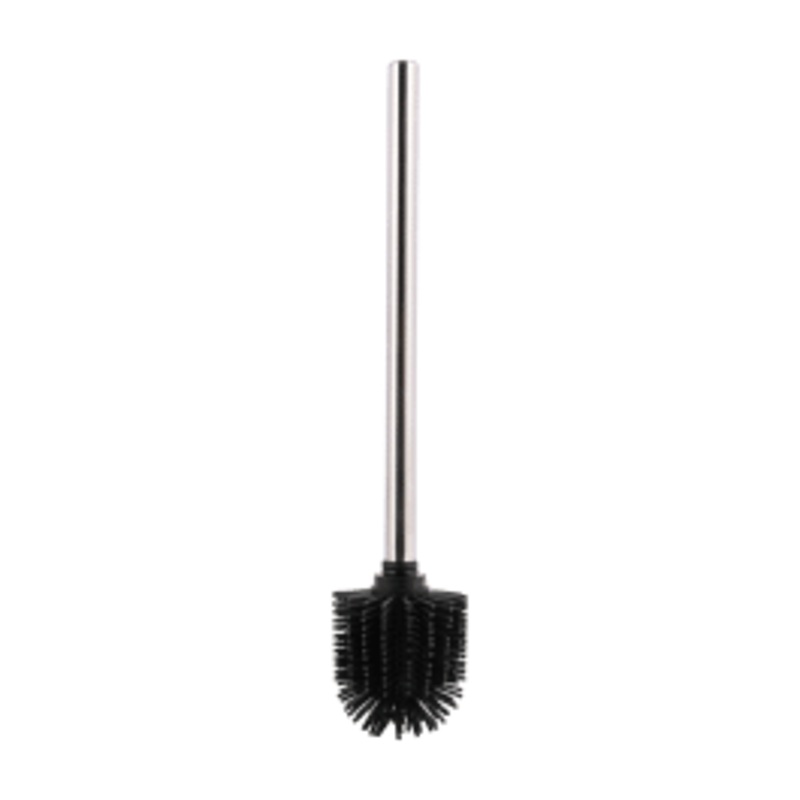 75MM BLACK SILICONE TOILET BRUSH WITH HANDLE C
