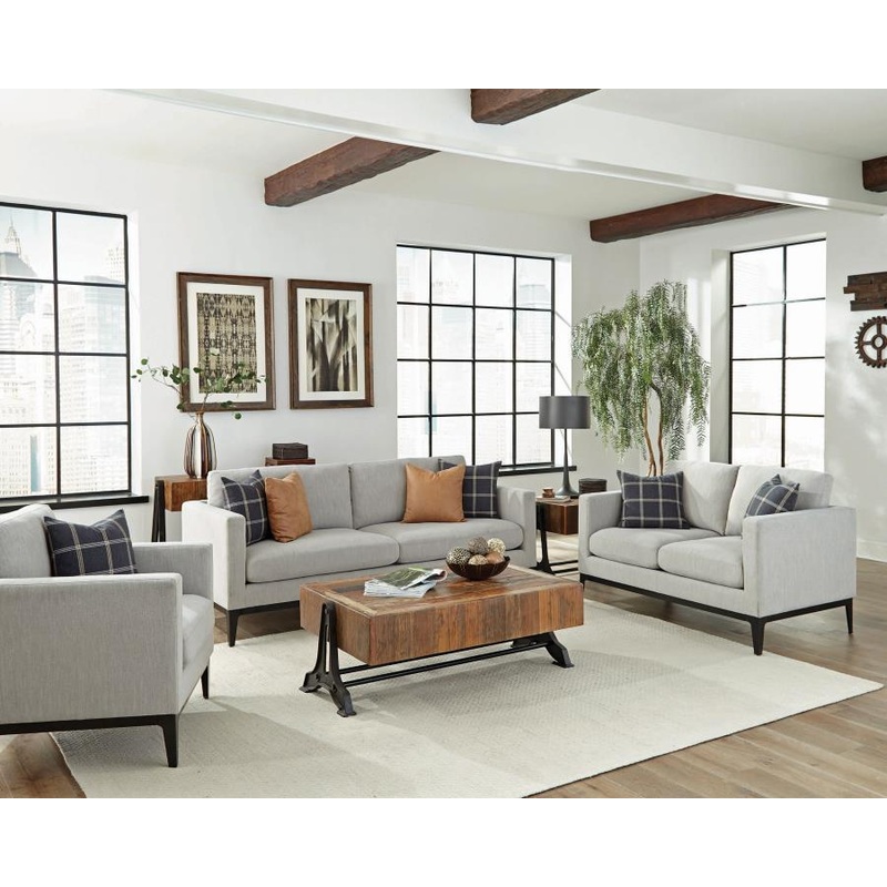 Apperson – Upholstered Track Arm Sofa Set
