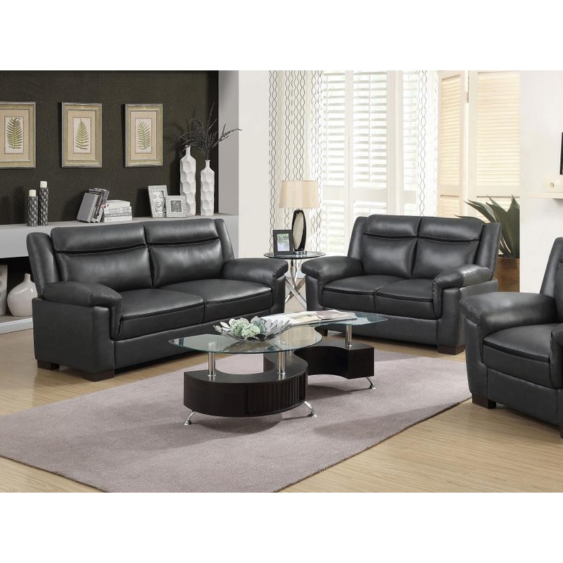 Arabella – Upholstered Padded Arm Sofa Set