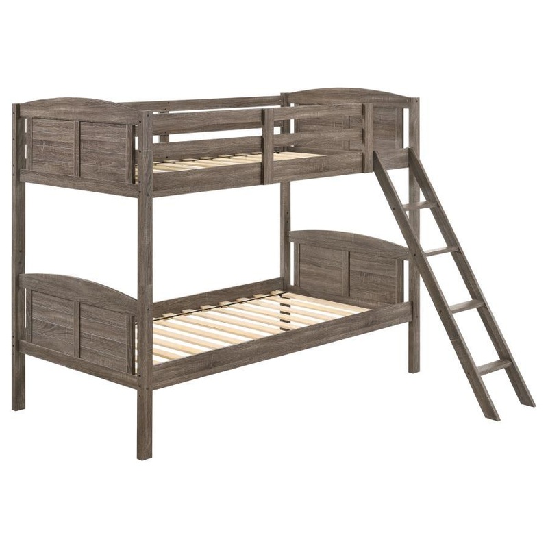Flynn – Wood Bunk Bed|Dark Brown|Twin over Twin|Twin over Full
