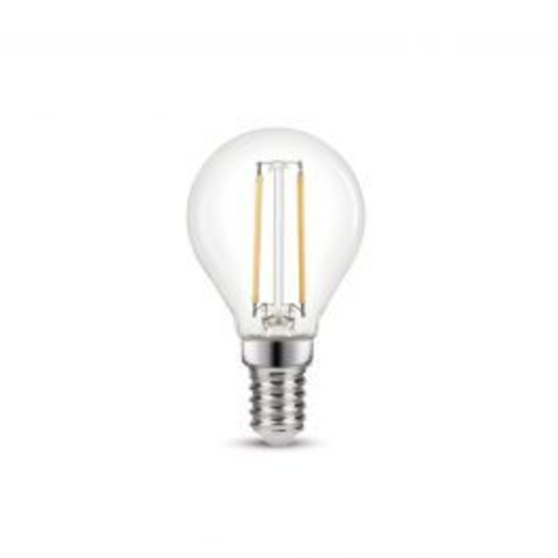 LED BULB E14=25W SPHERE TRASPARENTEL