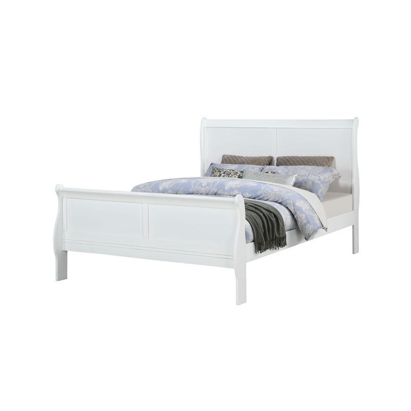 Louis Philip – California King Bed – White