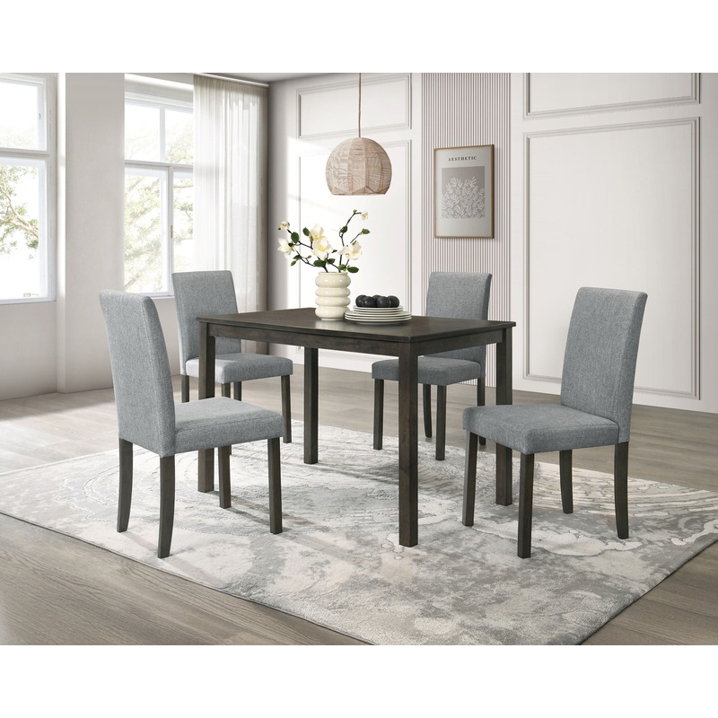 Melshire – 5 Piece Dining Room Set – Dark Brown