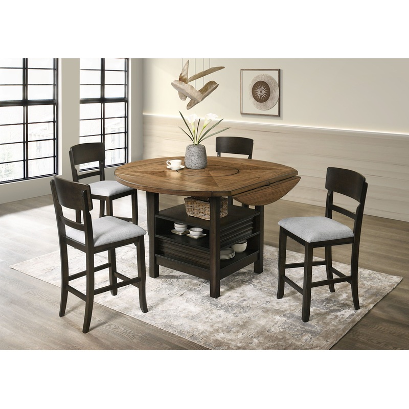 Oakly – 5 Piece Dining Room Set – Light Brown