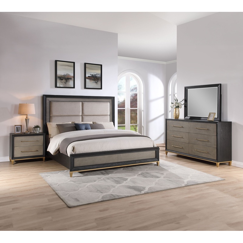 Payson – Bedroom Set|Black|4 Pc. Bed, Dresser, Mirror, Nightstand|5 Pc. Bed, Dresser, Mirror, Chest, Nightstand|Queen