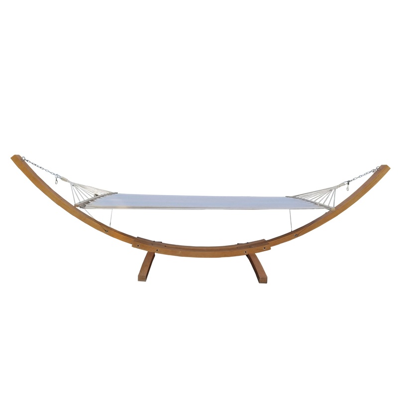 Person Hammock With Stand Set For Indoor Outdoor Standalone – Beige
