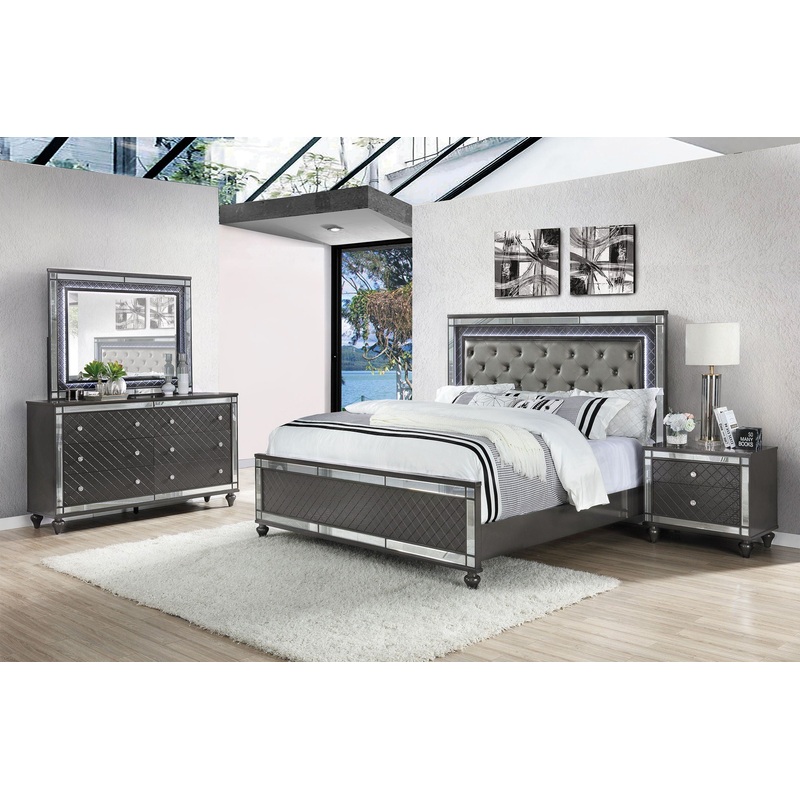 Refino – Bedroom Set – Gunmetal