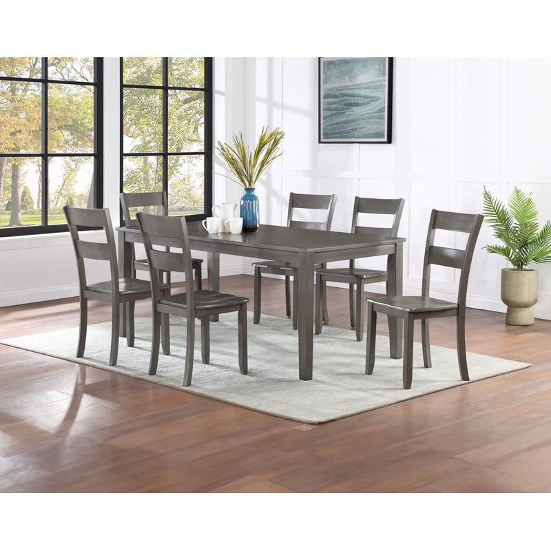 Ryan – 7 Piece Dining Room Set – Gray