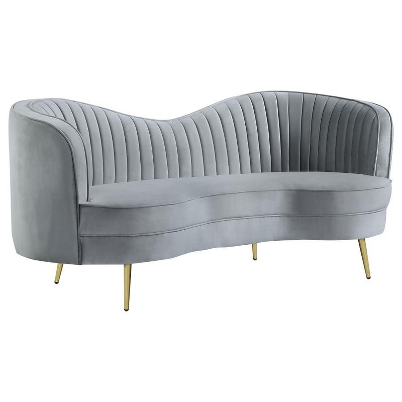 Sophia – Upholstered Channel Tufted Loveseat