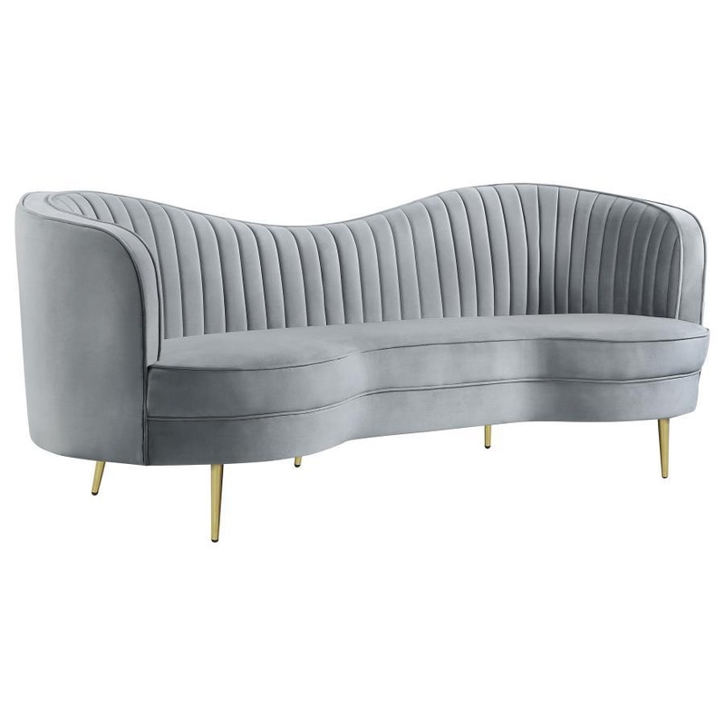 Sophia – Upholstered Channel Tufted Sofa