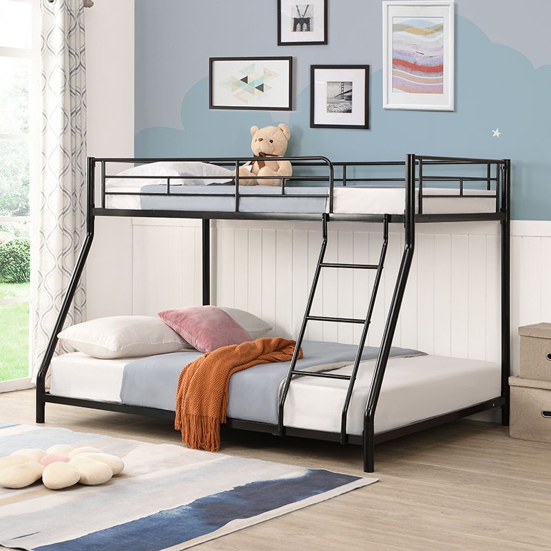 Twin Over Full Metal Bunk Bed – Black