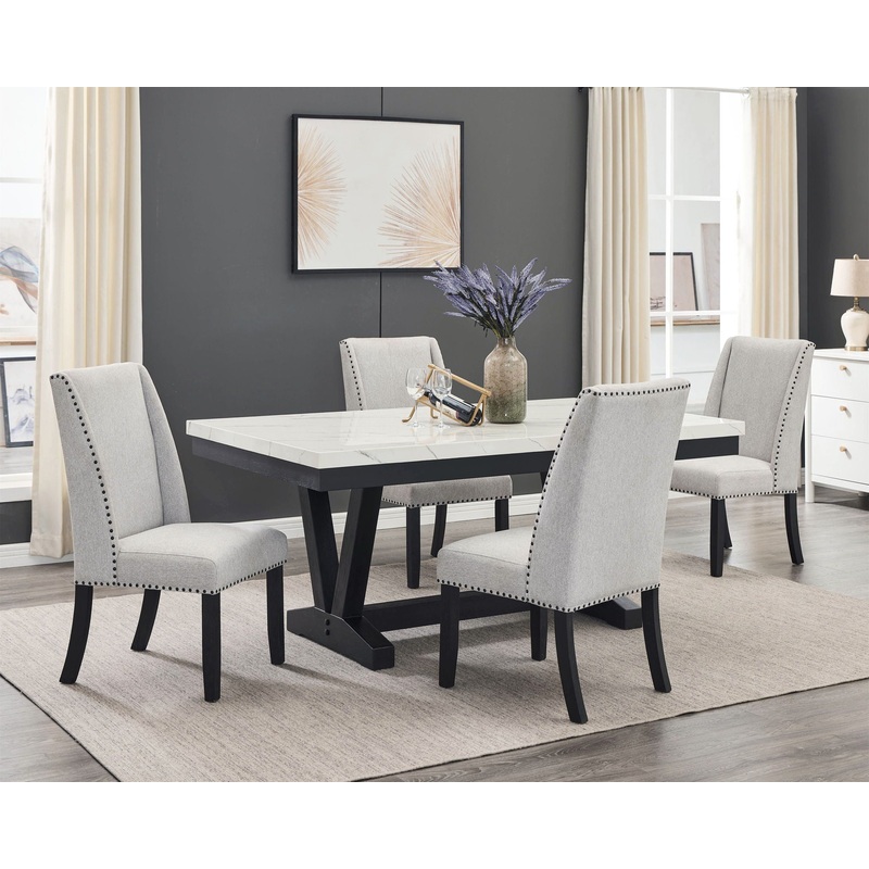 Varley – Dining Room Set With Wing Chairs