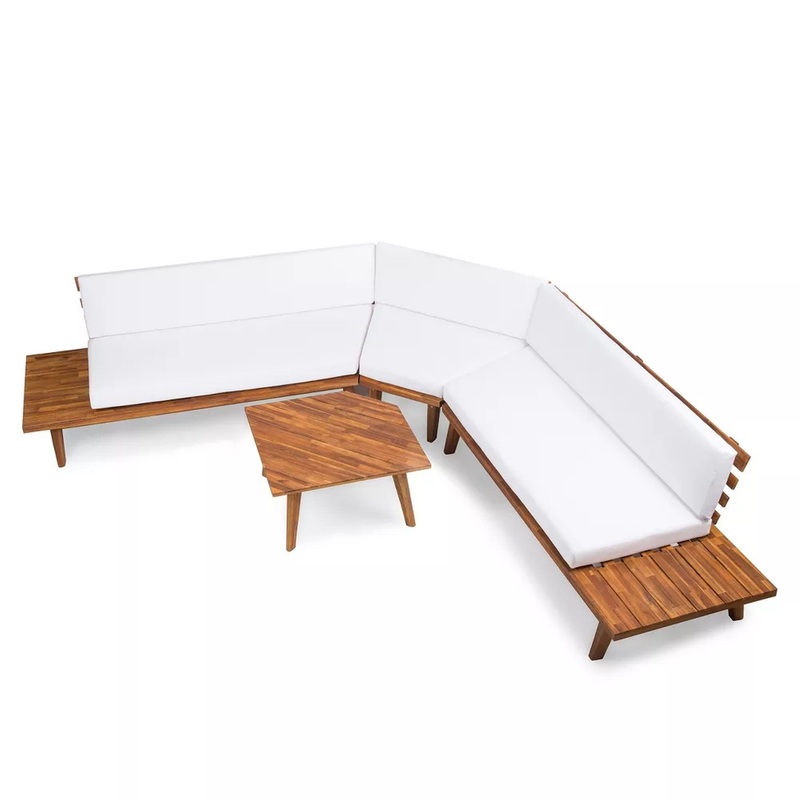 Hillcrest – V Shaped 4 Piece Sofa Set, Water Resistant
