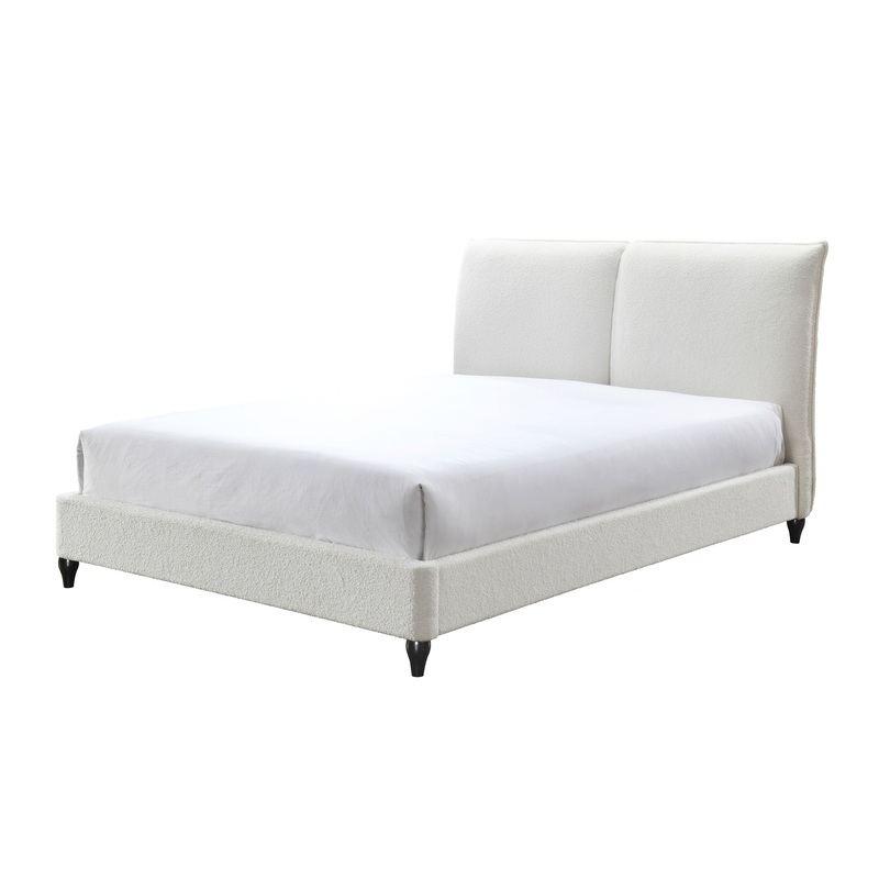 Jenn – Upholstered Bed|White|King|Queen