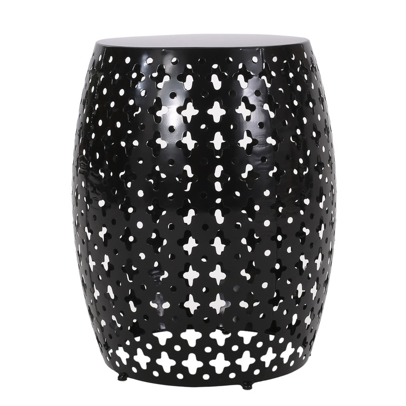 Modern Design Metal End Table, Large