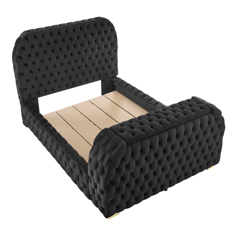 Natalia – Upholstered Bed With Decking Board Set