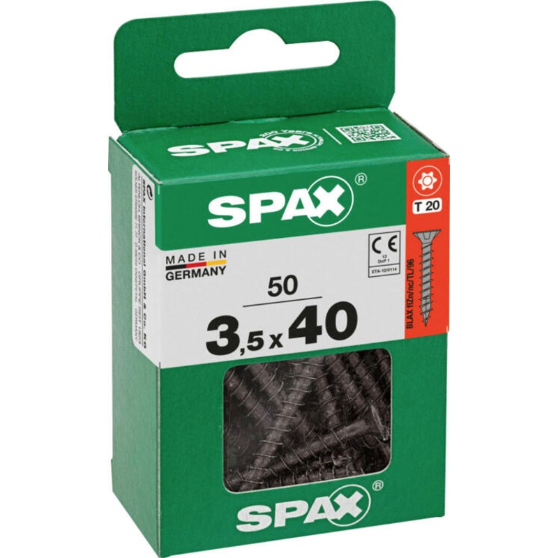 SPAX TSP T-STAR PLUS BLACK 3.5X40 M 50 PCS