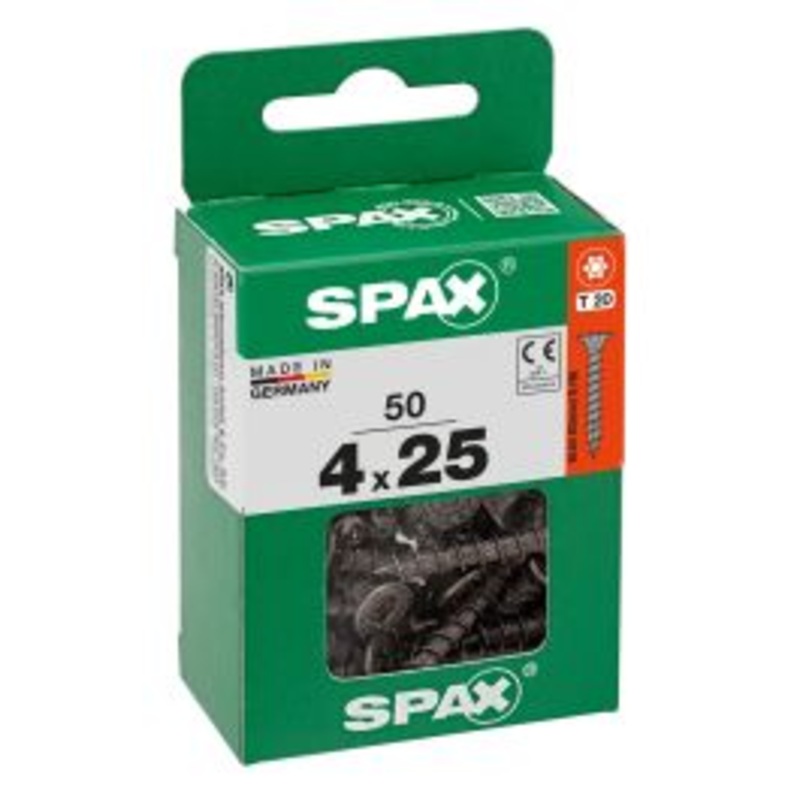 SPAX TSP T-STAR PLUS BLACKS 4X25 M 50 PCS