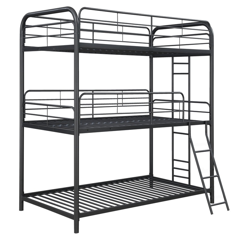 Triple Bunk Bed|Black|Triple Twin
