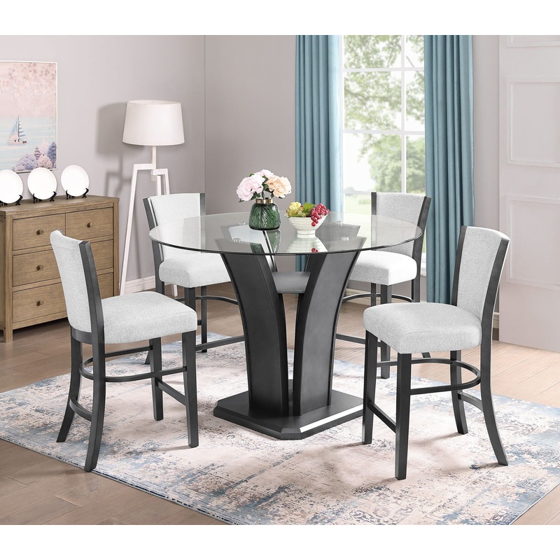 Camelia – Round Counter Height Table – Dark Gray