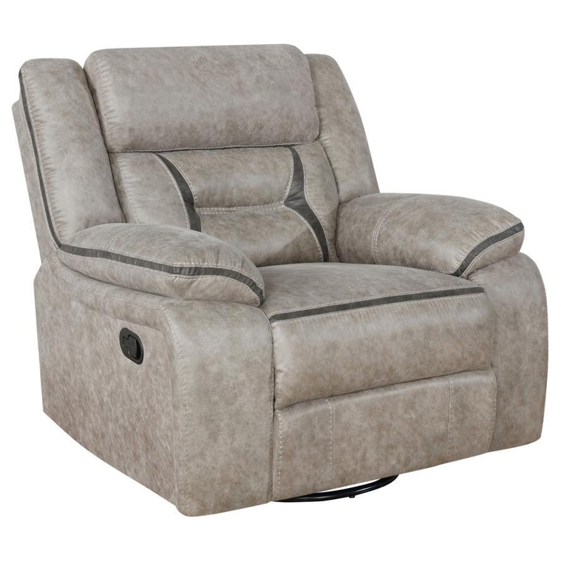Greer – Upholstered Swivel Glider Recliner Chair