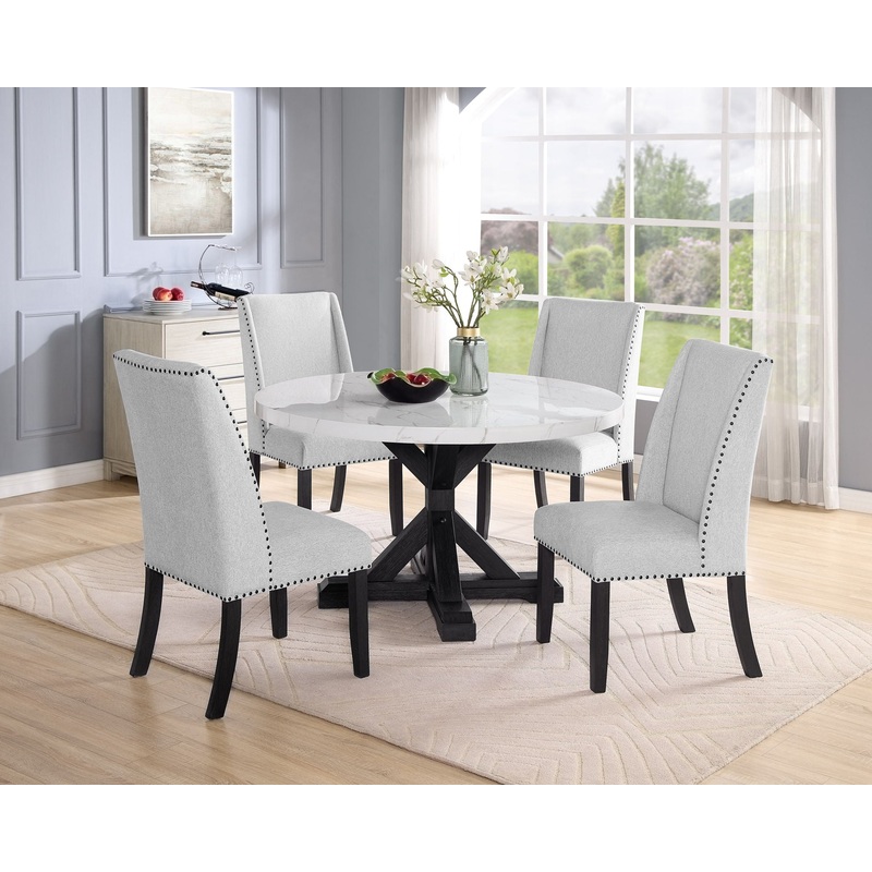 Vance – Dining Table Set – White