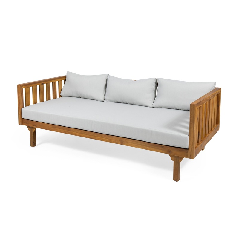 Claremont – 3 Seater Daybed Teak Acacia Wood Water Resistant Cushions